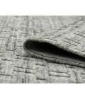 Houston Aliya Gray Hand-Woven Wool Area Rug