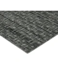 Houston Aliya Dark Gray Hand-Woven Wool Area Rug