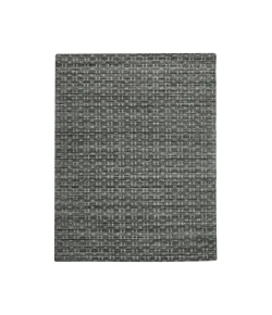 Amer Houston Aliya Dark Gray Hand-Woven Wool Rug 7'9" x 9'9"