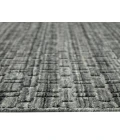 Houston Aliya Dark Gray Hand-Woven Wool Area Rug