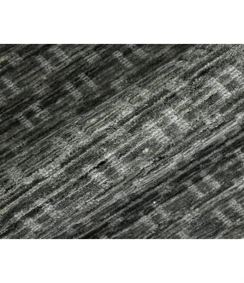 Houston Aliya Dark Gray Hand-Woven Wool Area Rug