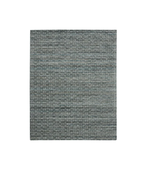 Houston Aliya Turq Gray Hand-Woven Wool Area Rug