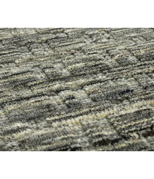 Houston Aliya Brown Hand-Woven Wool Area Rug