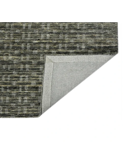 Houston Aliya Brown Hand-Woven Wool Area Rug