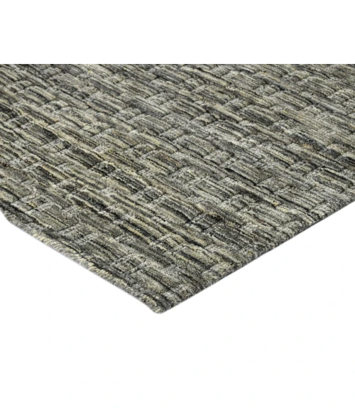 Houston Aliya Brown Hand-Woven Wool Area Rug
