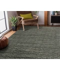 Houston Aliya Brown Hand-Woven Wool Area Rug