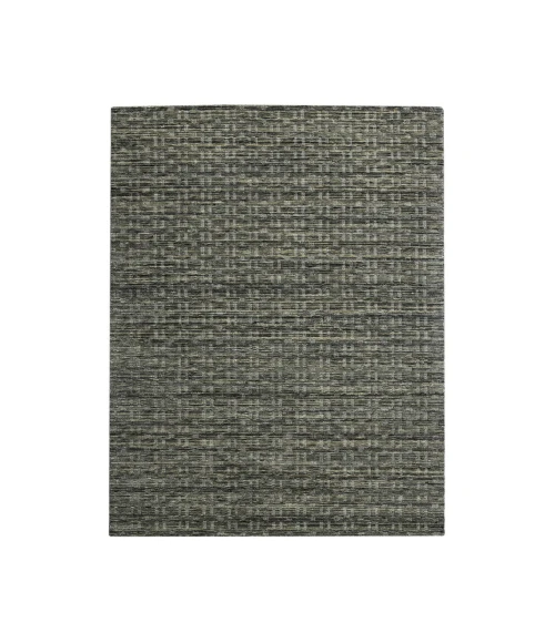 Houston Aliya Brown Hand-Woven Wool Area Rug