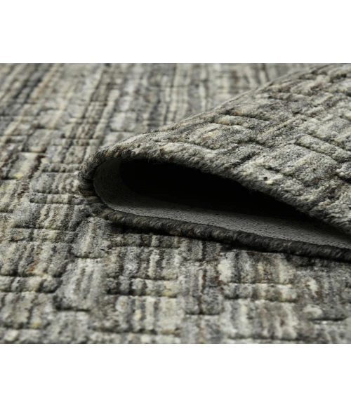 Houston Aliya Brown Hand-Woven Wool Area Rug