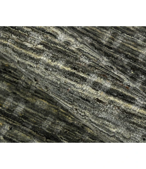 Houston Aliya Brown Hand-Woven Wool Area Rug