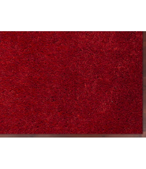 Amer Illustrations Suma Red Polyester Shag Area Rug 8'x11'