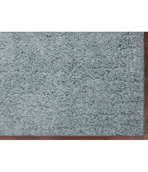 Amer Illustrations Suma Gray/Blue Polyester Shag Area Rug 8'x11'