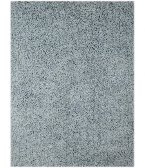 Amer Illustrations Suma Gray/Blue Polyester Shag Area Rug 8'x11'