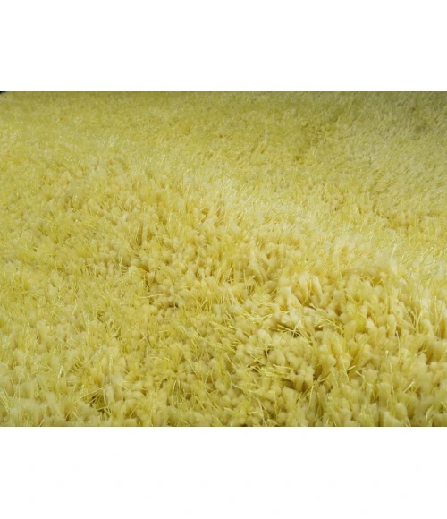 Amer Illustrations Suma Yellow Polyester Shag Area Rug 8'x11'