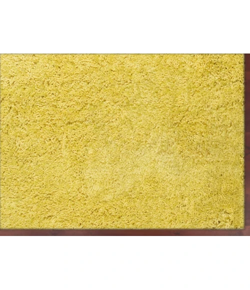 Amer Illustrations Suma Yellow Polyester Shag Area Rug 8'x11'