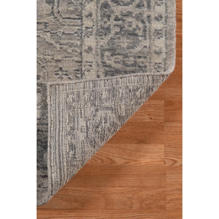 Amer Inara Everly Light Gray Hand-Woven Wool Blend Area Rug 10'x14'