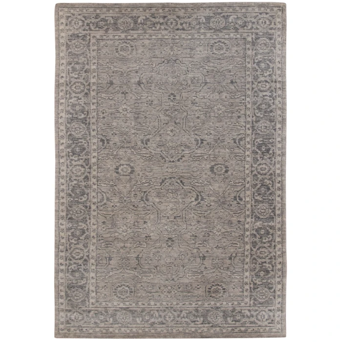 Amer Inara Everly Light Gray Hand-Woven Wool Blend Area Rug 10'x14'