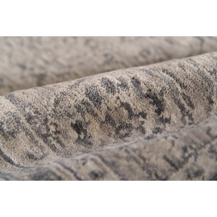 Amer Inara Everly Light Gray Hand-Woven Wool Blend Area Rug 10'x14'