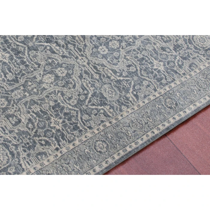 Amer Inara Everly Dark Gray Hand-Woven Wool Blend Area Rug 5'x8'