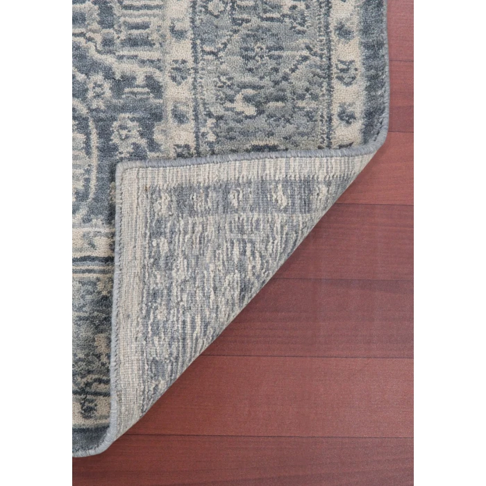 Amer Inara Everly Dark Gray Hand-Woven Wool Blend Area Rug 5'x8'