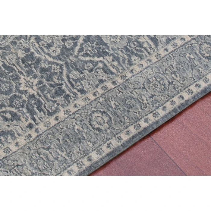 Amer Inara Everly Dark Gray Hand-Woven Wool Blend Area Rug 5'x8'