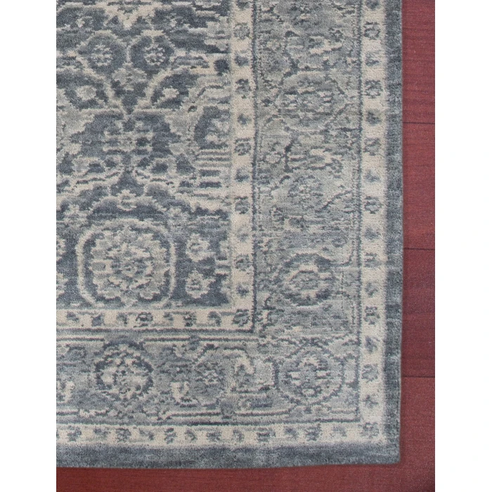 Amer Inara Everly Dark Gray Hand-Woven Wool Blend Area Rug 5'x8'