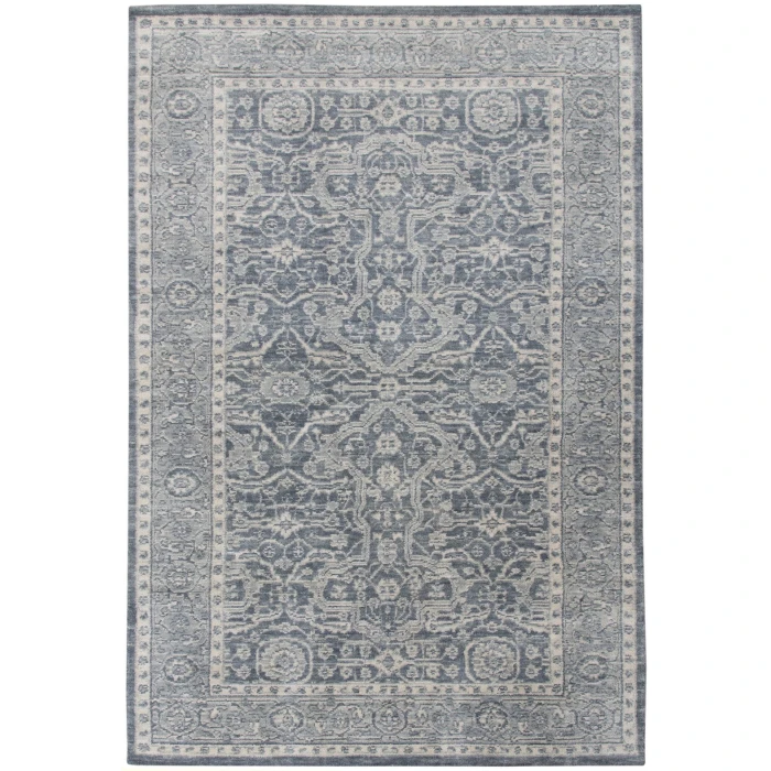 Amer Inara Everly Dark Gray Hand-Woven Wool Blend Area Rug 5'x8'