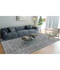 Amer Inara Everly Dark Gray Hand-Woven Wool Blend Area Rug 5'x8'