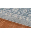 Amer Inara Blanche Aqua Hand-Woven Wool Blend Area Rug 9'x12'