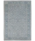 Amer Inara Blanche Aqua Hand-Woven Wool Blend Area Rug 9'x12'