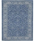 Amer Inara Blanche Blue Hand-Woven Wool Blend Area Rug 5'x8'