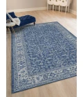 Amer Inara Blanche Blue Hand-Woven Wool Blend Area Rug 5'x8'