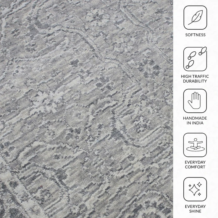 Amer Inara Light Gray INA-10 9ft. x 12ft. Rect. Rug