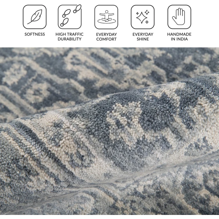 Amer Inara Dark Gray INA-2 8ft. x 10ft. Rect. Rug