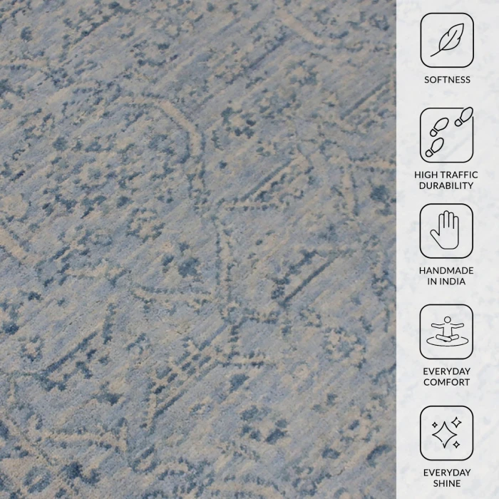 Amer Inara Aqua INA-7 5ft. x 8ft. Rect. Rug