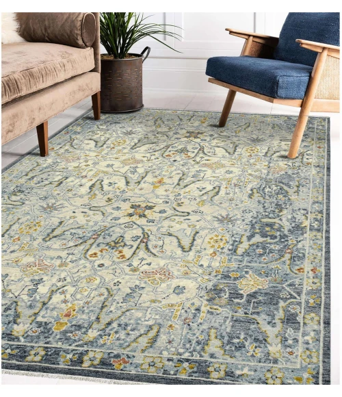 Amer Jaigarh Blue JAI-12 8ft. x 10ft. Rect. Rug
