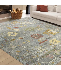 Amer Jaigarh Pigeon Gray/Pebble Gray JAI-17 8ft. x 10ft. Rect. Rug