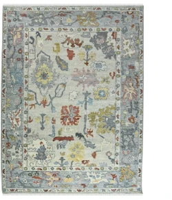 Amer Jaigarh Ivory/Cool Breeze JAI-18 8ft. x 10ft. Rect. Rug