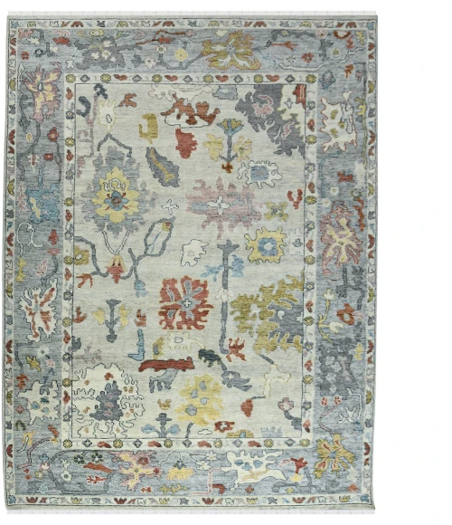 Amer Jaigarh Ivory/Cool Breeze JAI-18 8ft. x 10ft. Rect. Rug
