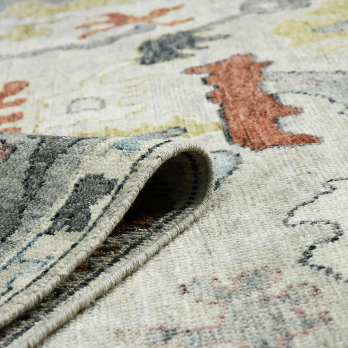 Amer Jaigarh Ivory/Cool Breeze JAI-18 2ft. x 3ft. Rect. Rug