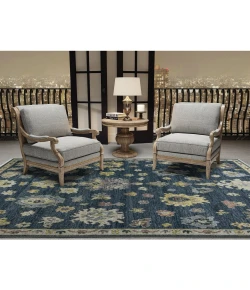 Amer Jaigarh Medium Blue JAI-20 8ft. x 10ft. Rect. Rug