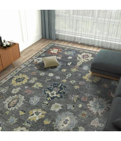 Amer Jaigarh Pebble Gray/Ivory JAI-21 8ft. x 10ft. Rect. Rug