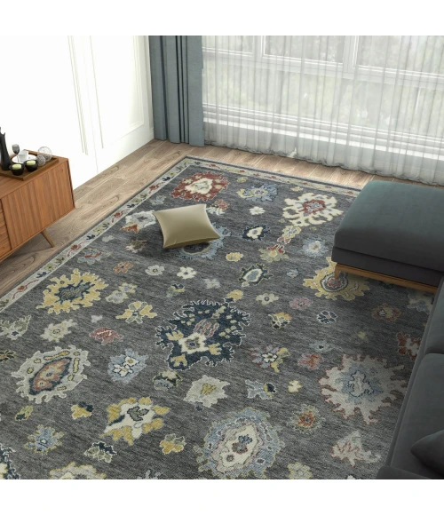 Amer Jaigarh Pebble Gray/Ivory JAI-21 8ft. x 10ft. Rect. Rug