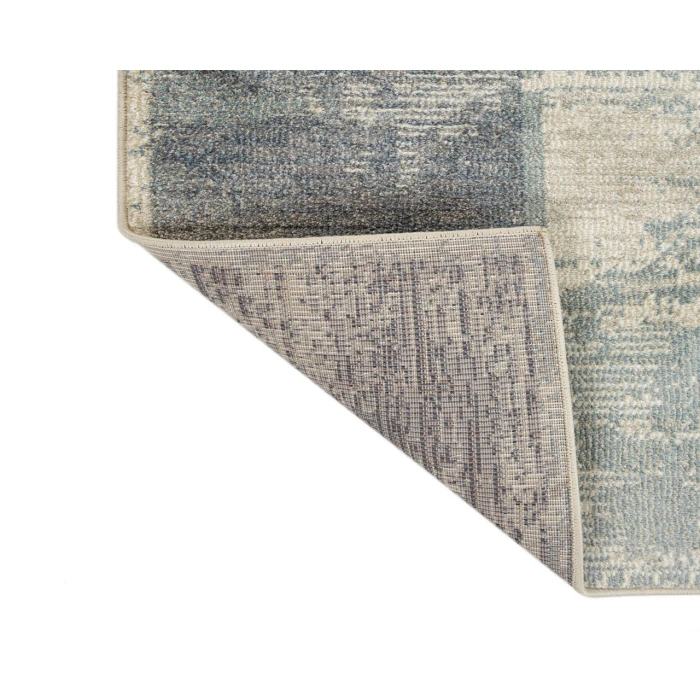 Jordan Aly Light Blue Modern Geometric Area Rug