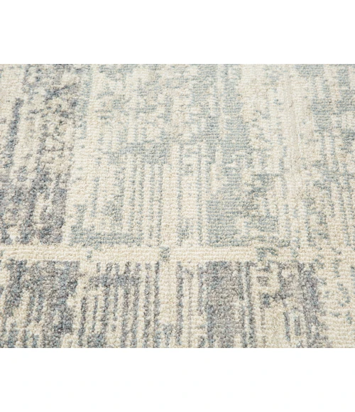 Jordan Aly Light Blue Modern Geometric Area Rug