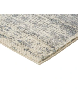 Amer Jordan Aly Light Blue Modern Geometric Runner Rug 2'7" x 10"