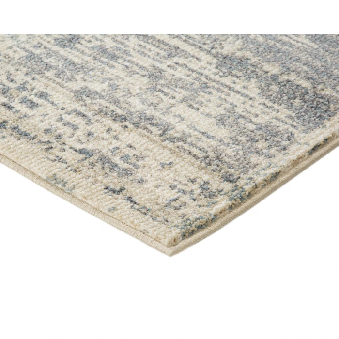 Jordan Aly Light Blue Modern Geometric Area Rug