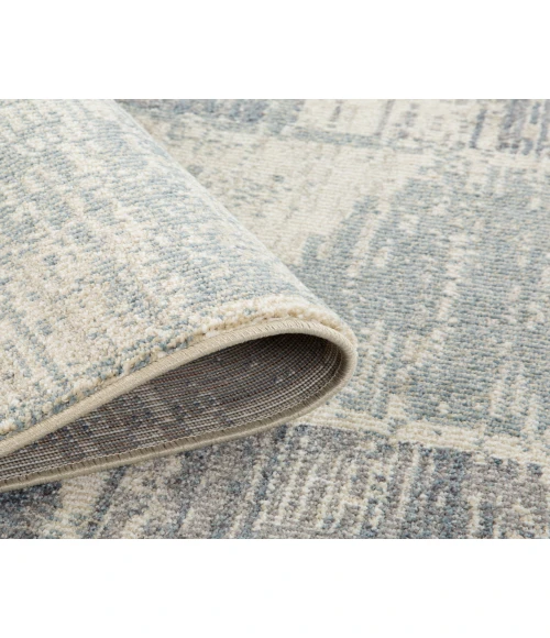 Jordan Aly Light Blue Modern Geometric Area Rug