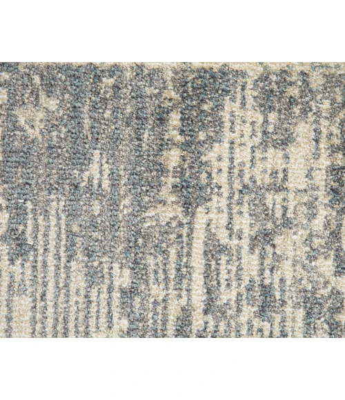 Jordan Aly Light Blue Modern Geometric Area Rug