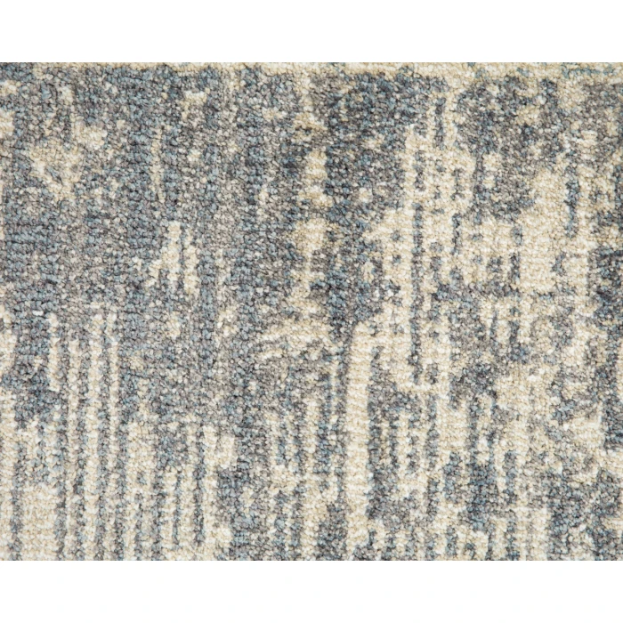 Jordan Aly Light Blue Modern Geometric Area Rug