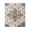 Amer Jordan Eva Ivory/Blue Traditional Medallion Rug 5'3" x 7'6"